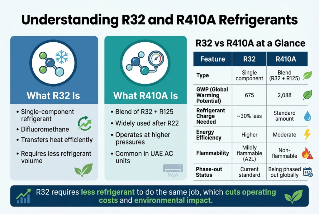 Understanding R32 and R410A Refrigerants